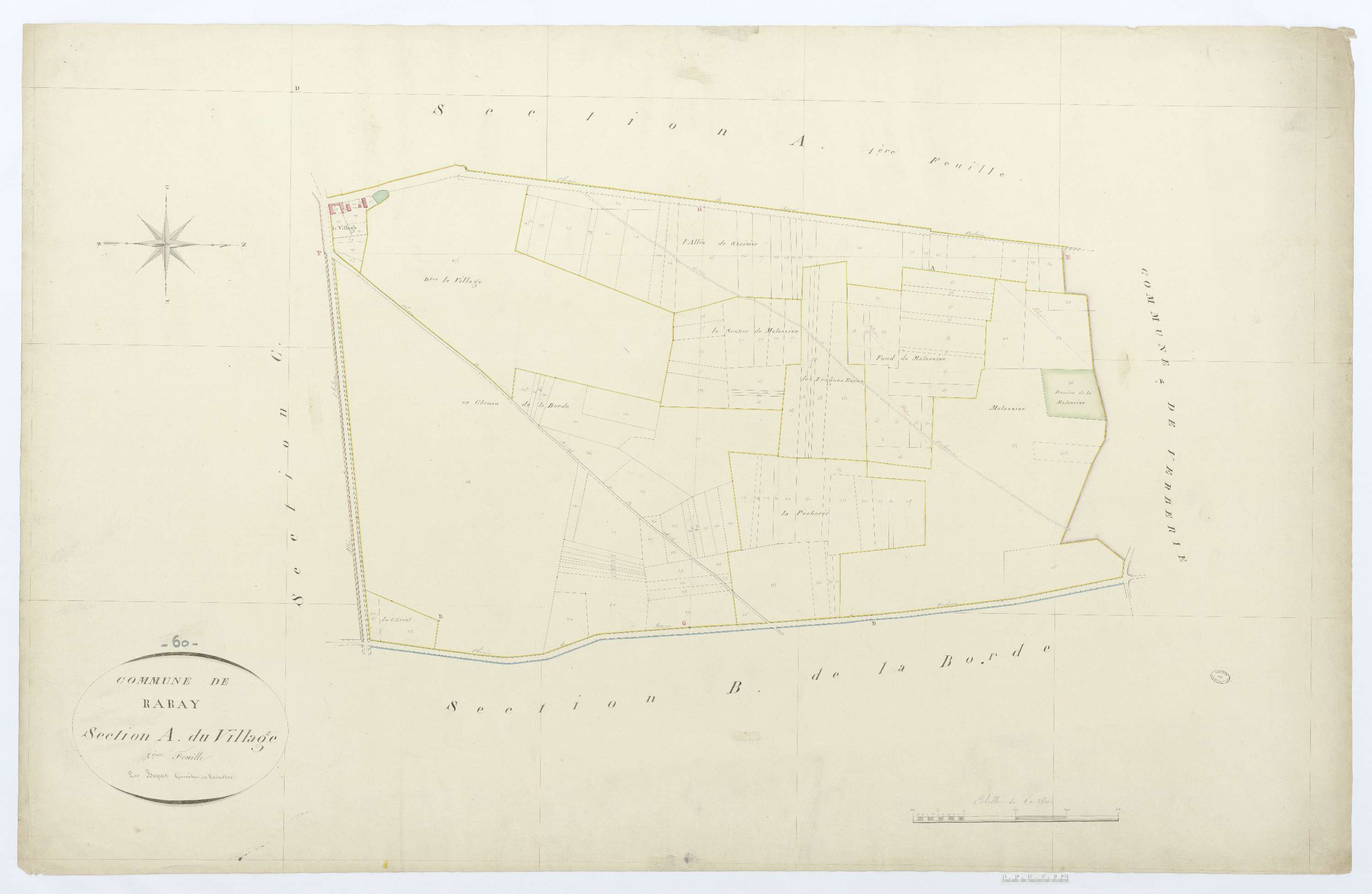 Raray - Cadastre napoléonien, section A2