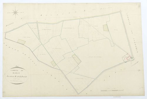 Raray - Cadastre napoléonien, section B, feuille unique