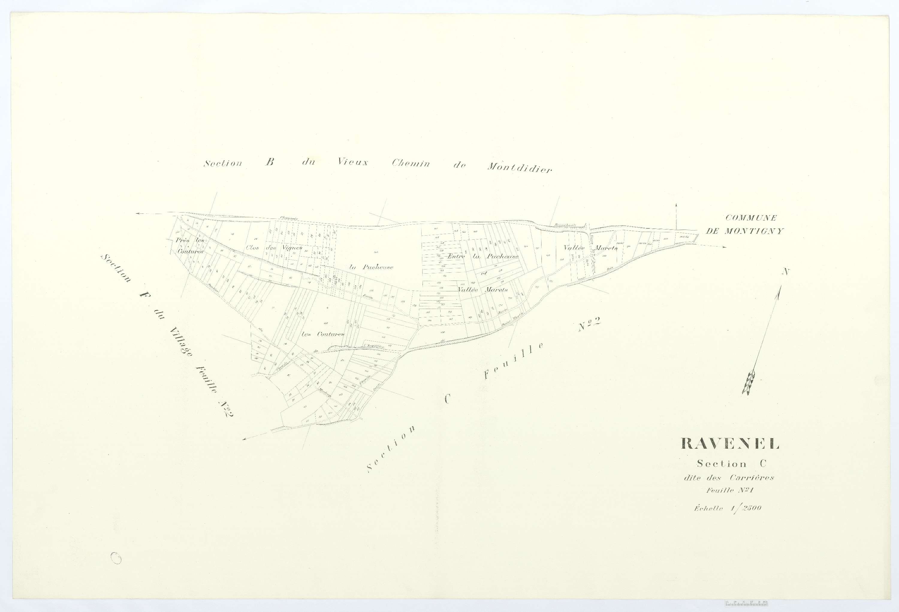 Ravenel - Cadastre napoléonien (copie), section C1