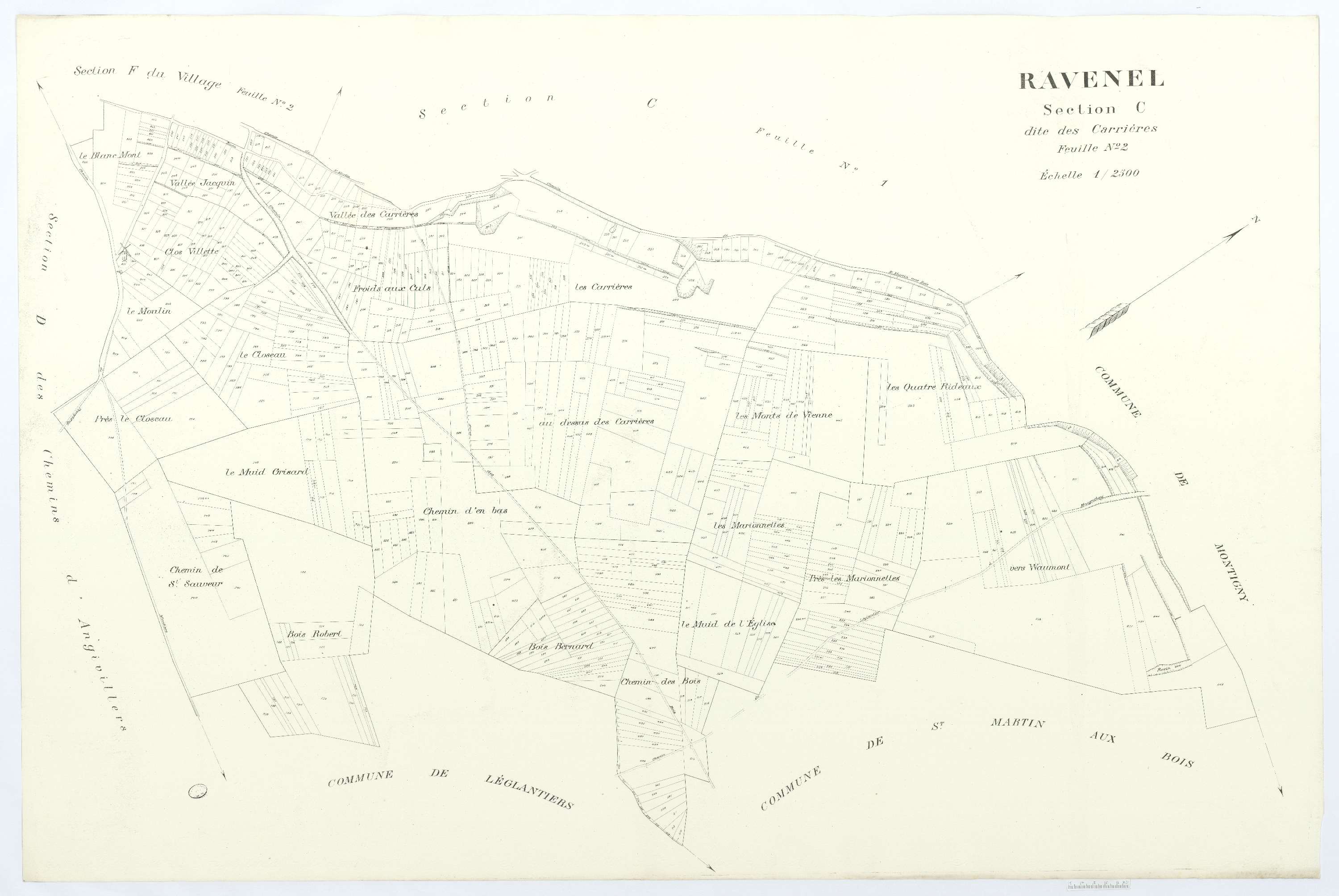 Ravenel - Cadastre napoléonien (copie), section C2