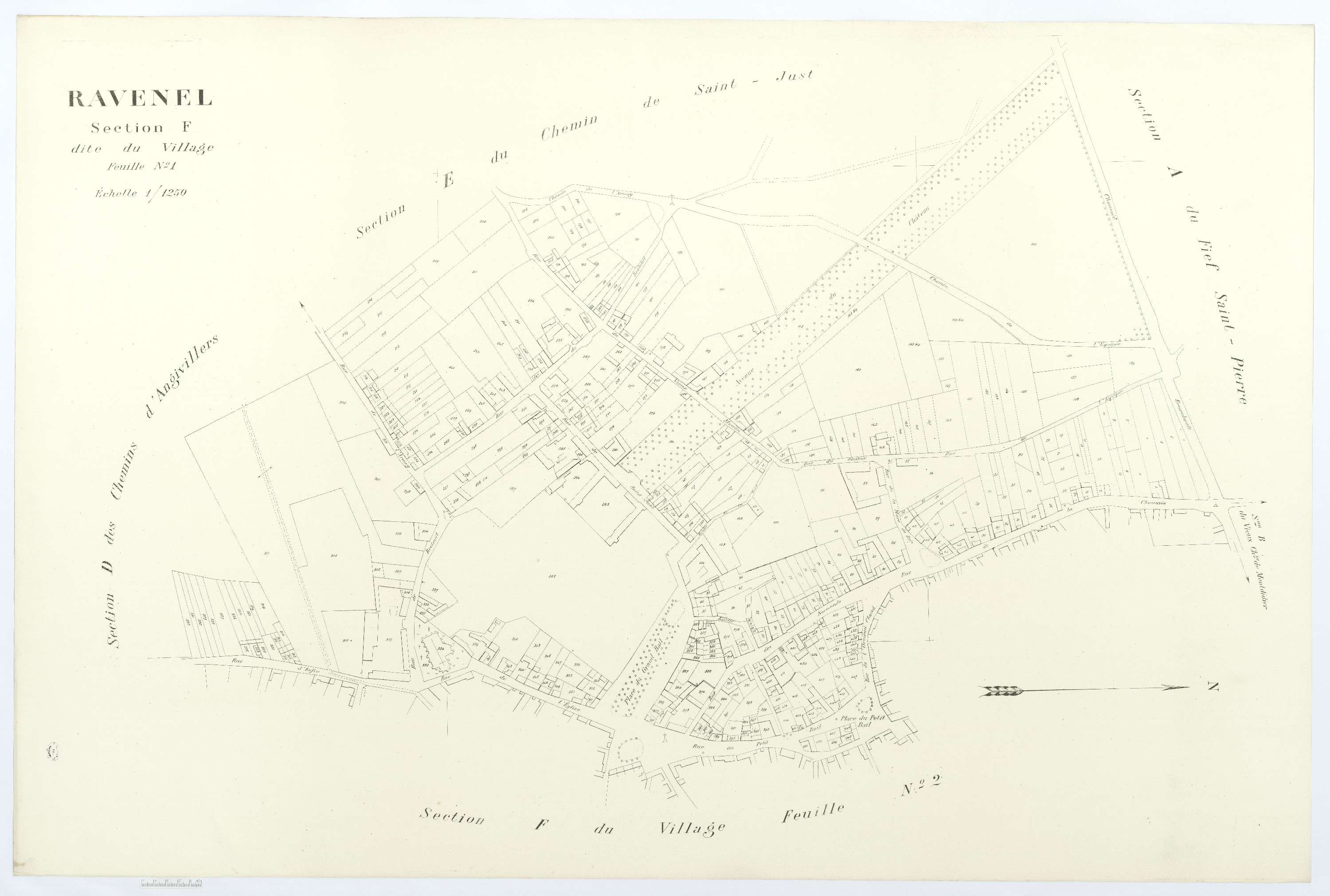 Ravenel - Cadastre napoléonien (copie), section F1