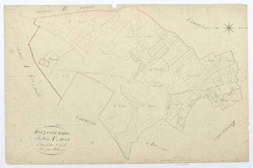 Réez-Fosse-Martin - Cadastre napoléonien, section A1