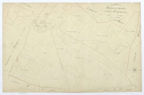 Réez-Fosse-Martin - Cadastre napoléonien, section B, feuille unique