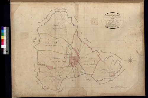 Remy - Cadastre napoléonien, tableau d'assemblage