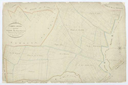 Ressons-sur-Matz - Cadastre napoléonien, section A, feuille unique