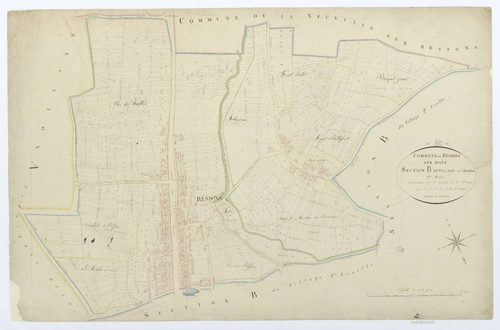 Ressons-sur-Matz - Cadastre napoléonien, section B1