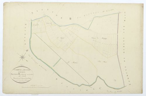 Ressons-sur-Matz - Cadastre napoléonien, section B3
