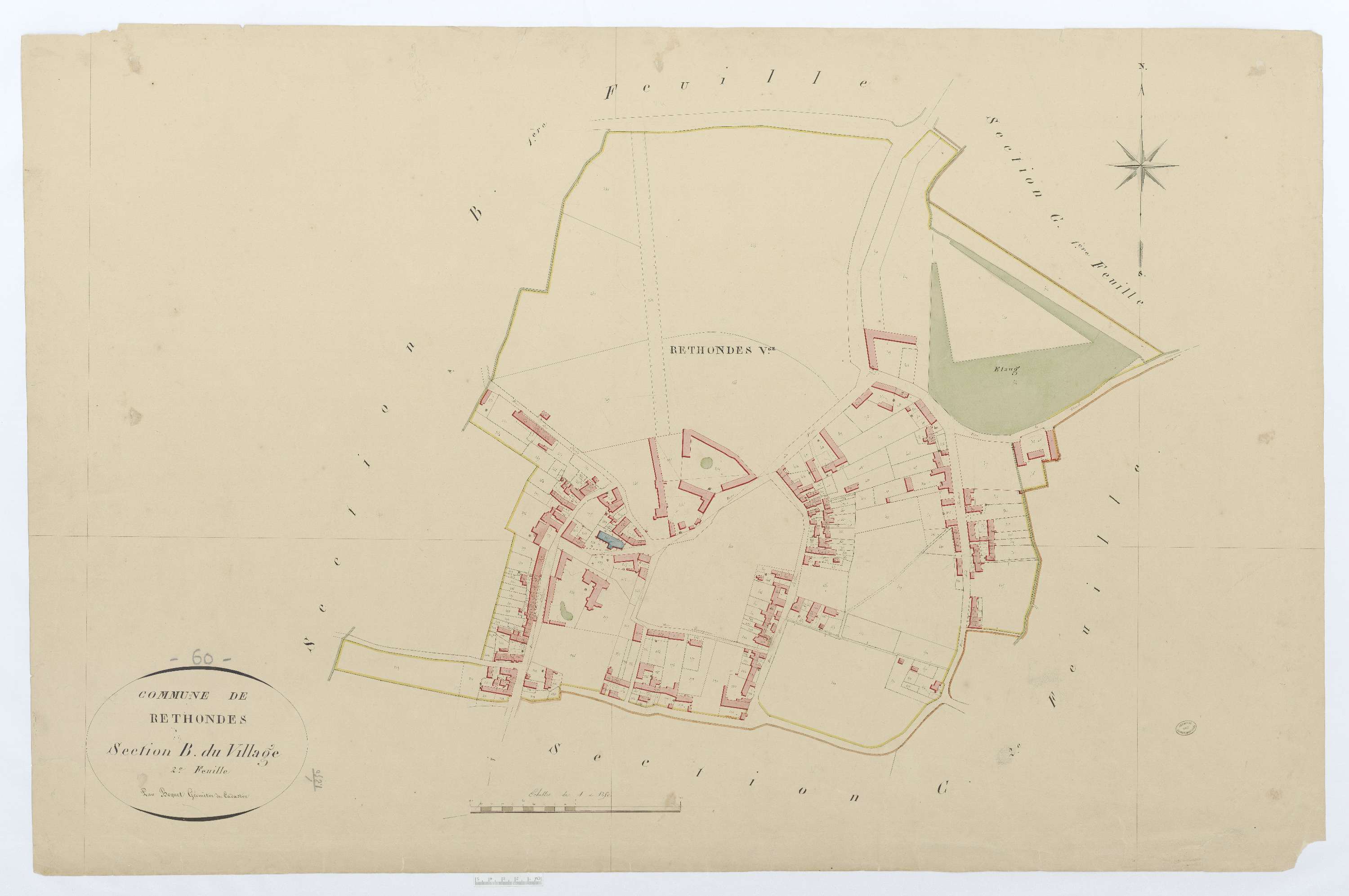 Rethondes - Cadastre napoléonien, section B2
