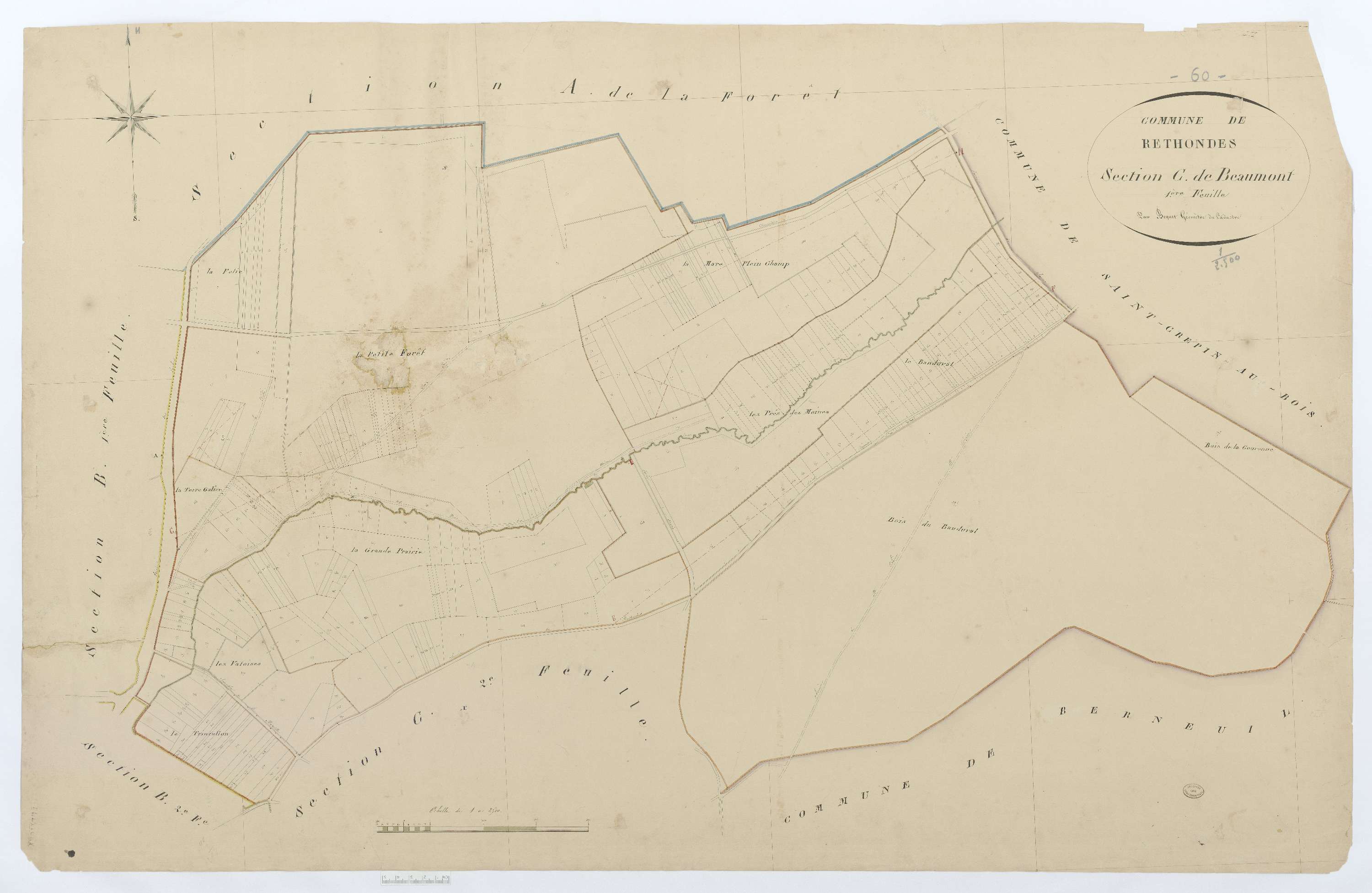 Rethondes - Cadastre napoléonien, section C1