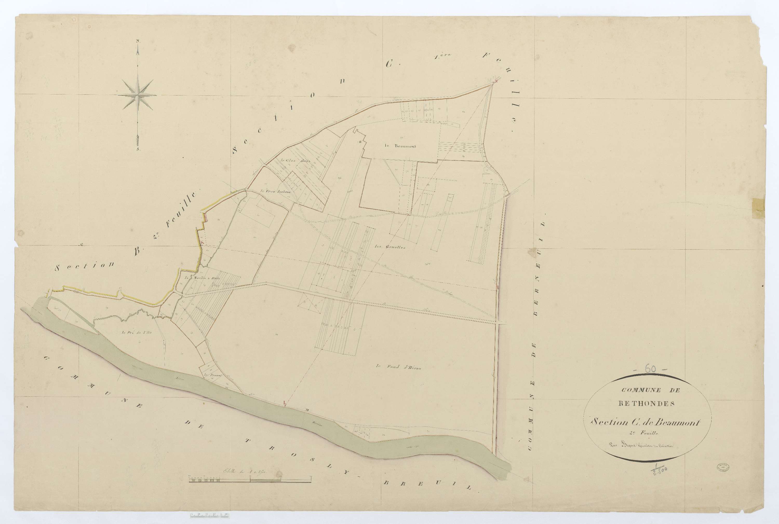 Rethondes - Cadastre napoléonien, section C2