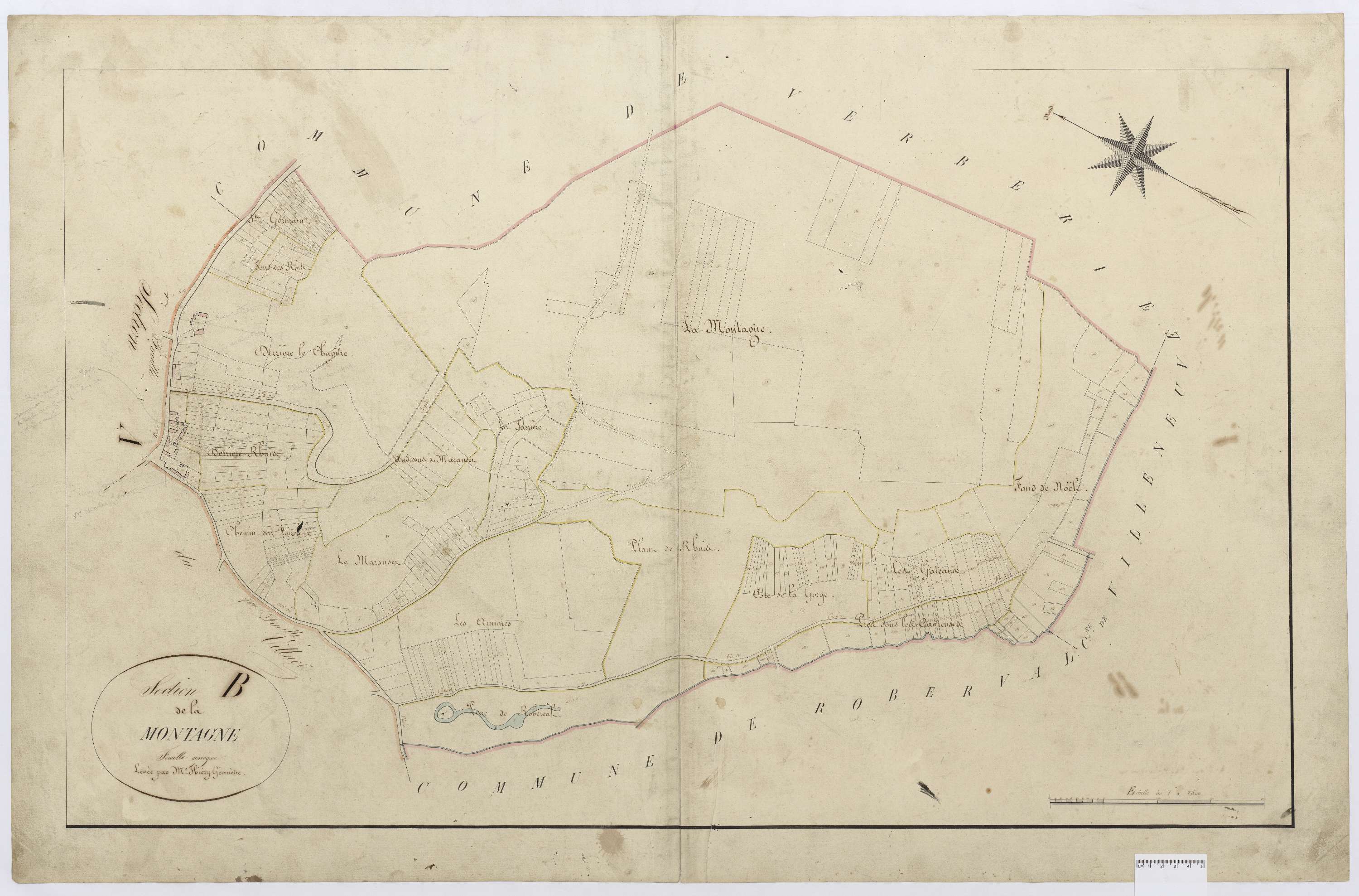Rhuis - Cadastre napoléonien, section B