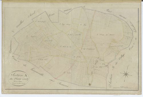 Ricquebourg - Cadastre napoléonien, section A