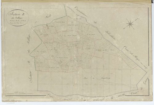 Ricquebourg - Cadastre napoléonien, section B1