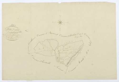 Ricquebourg - Cadastre napoléonien, tableau d'assemblage