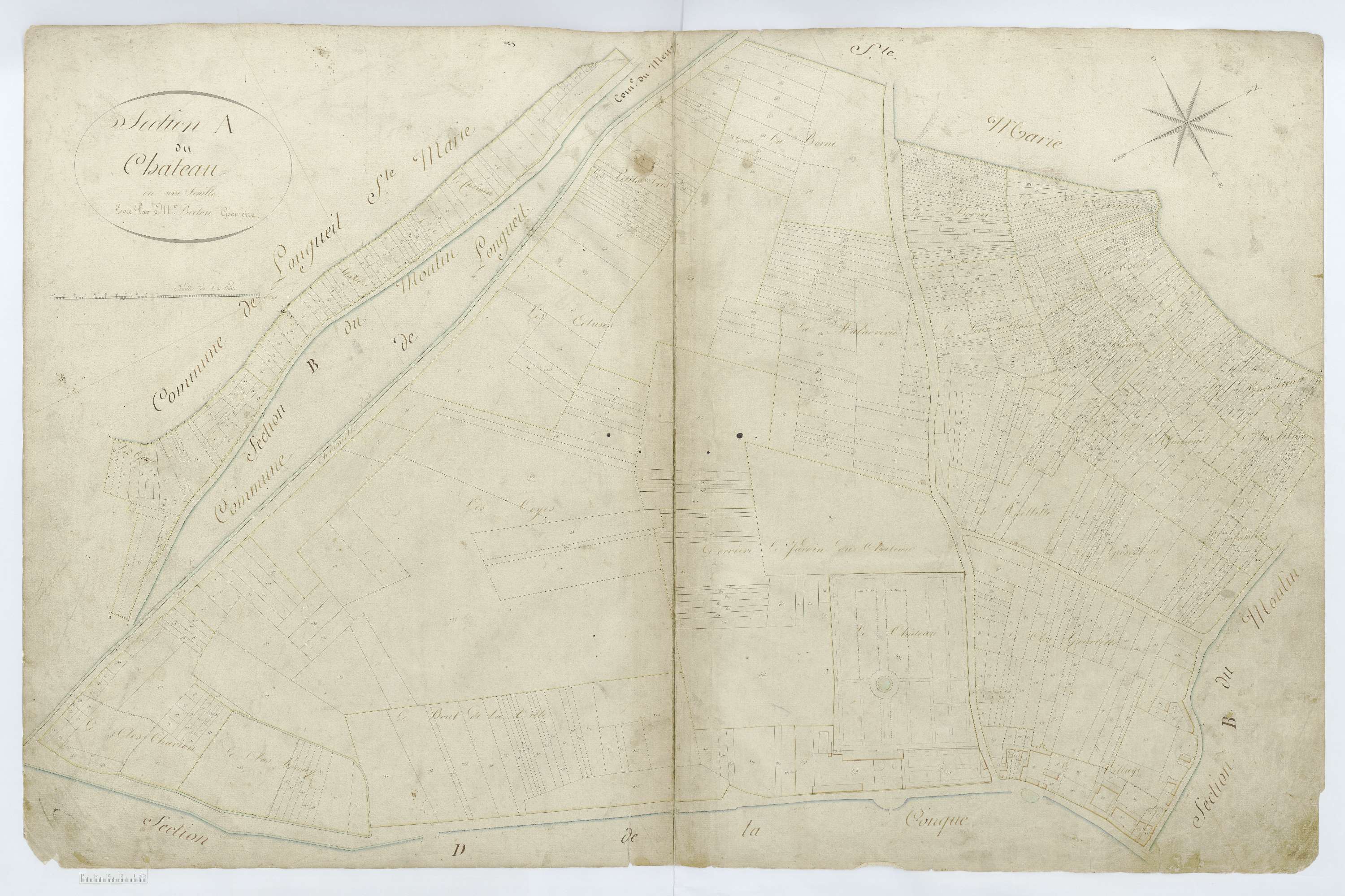 Rivecourt - Cadastre napoléonien, section A