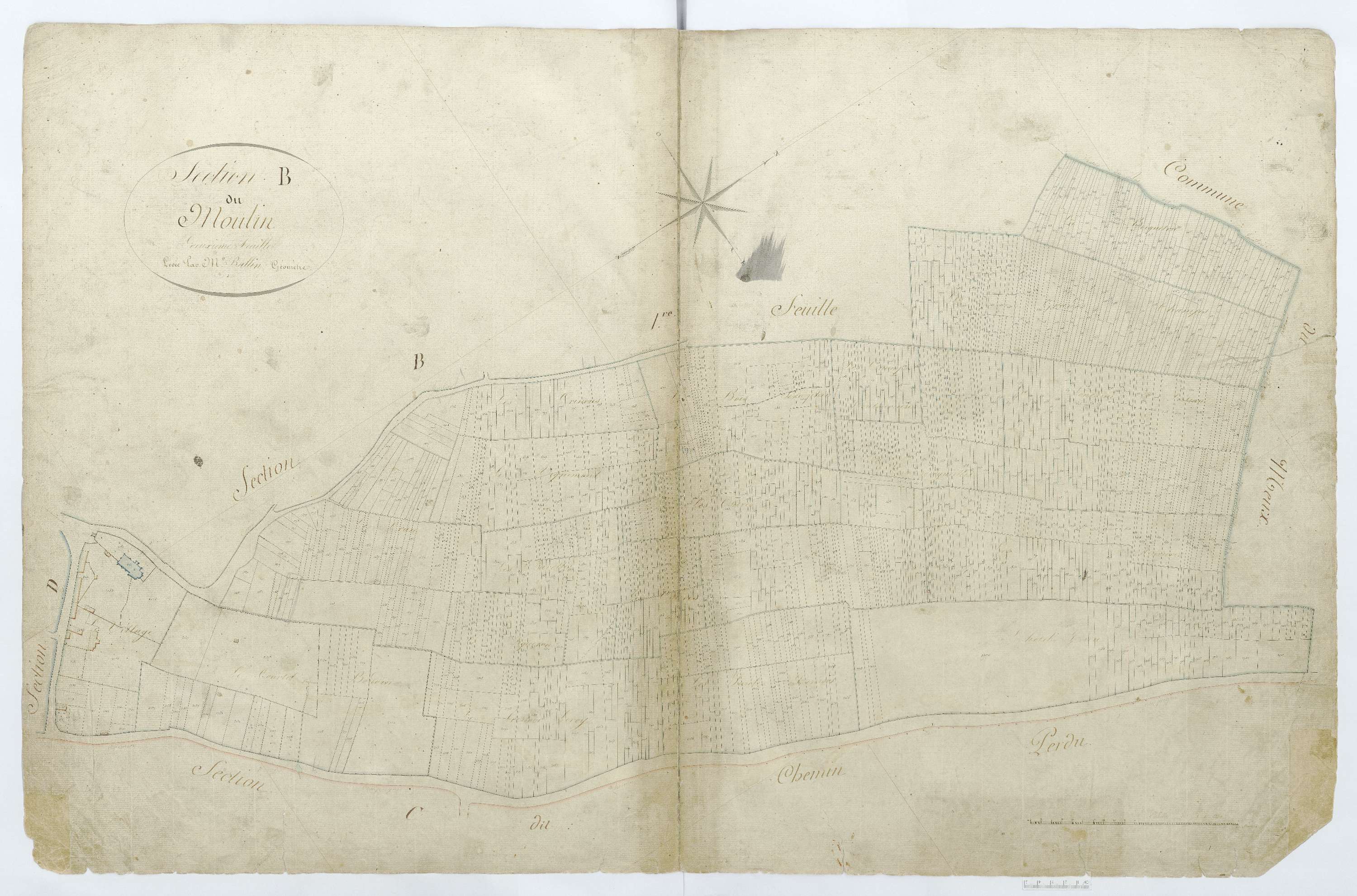 Rivecourt - Cadastre napoléonien, section B2