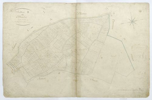 Rivecourt - Cadastre napoléonien, section B1