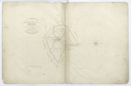 Rivecourt - Cadastre napoléonien, tableau d'assemblage