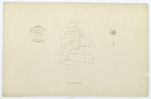 Roberval - Cadastre napoléonien, tableau d'assemblage