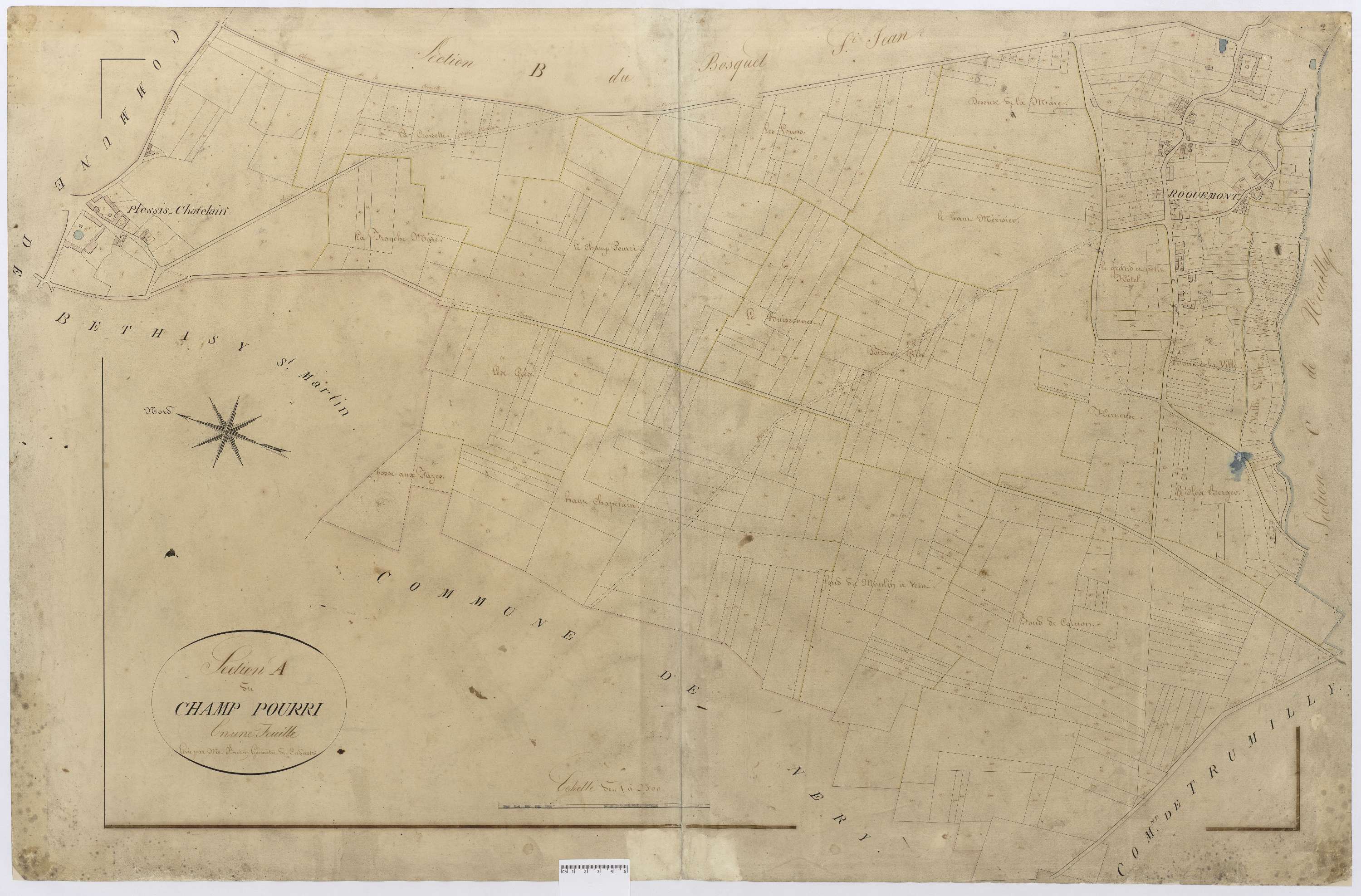 Rocquemont - Cadastre napoléonien, section A