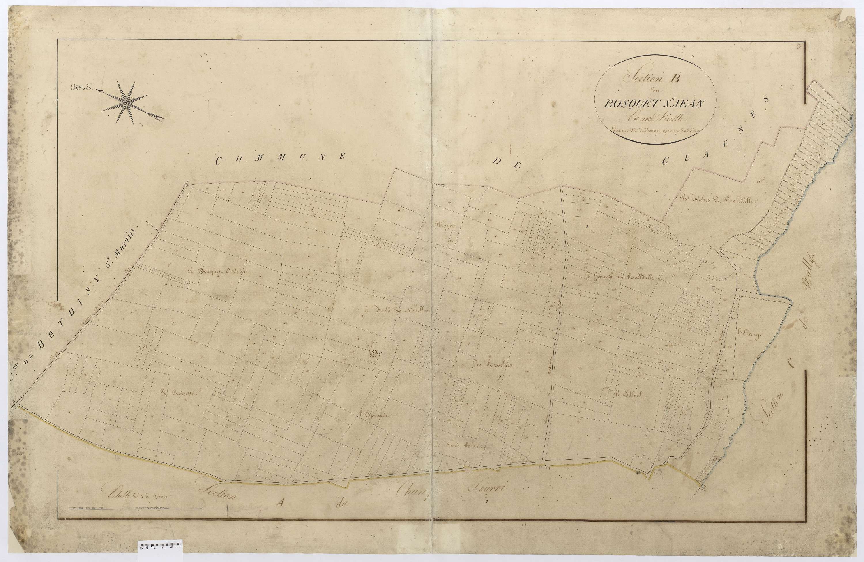 Rocquemont - Cadastre napoléonien, section B