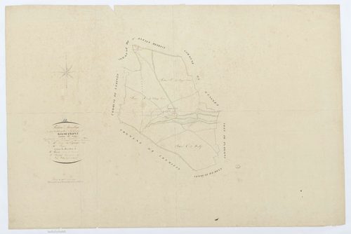 Rocquemont - Cadastre napoléonien, tableau d'assemblage