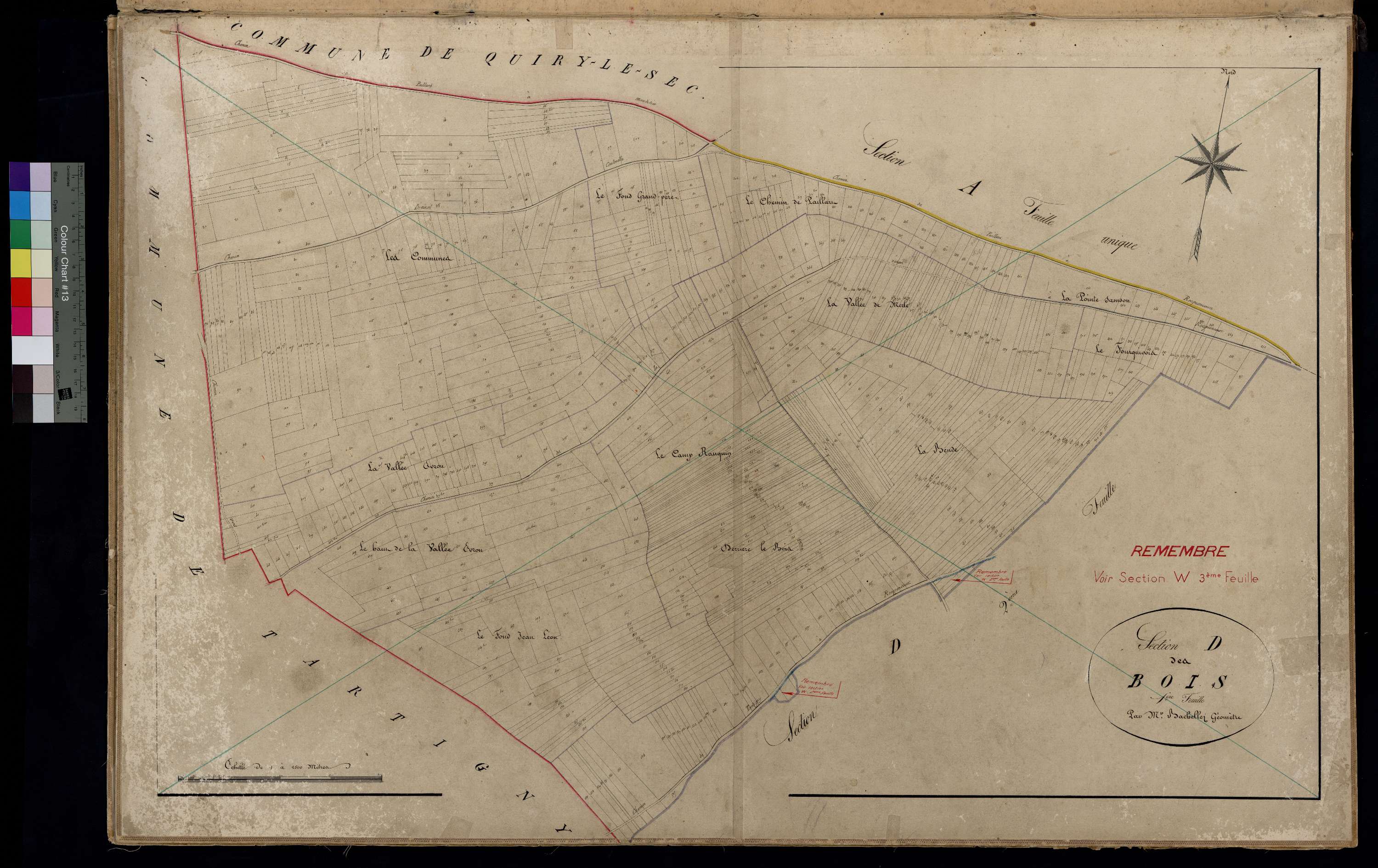 Rocquencourt - Cadastre napoléonien, section D1