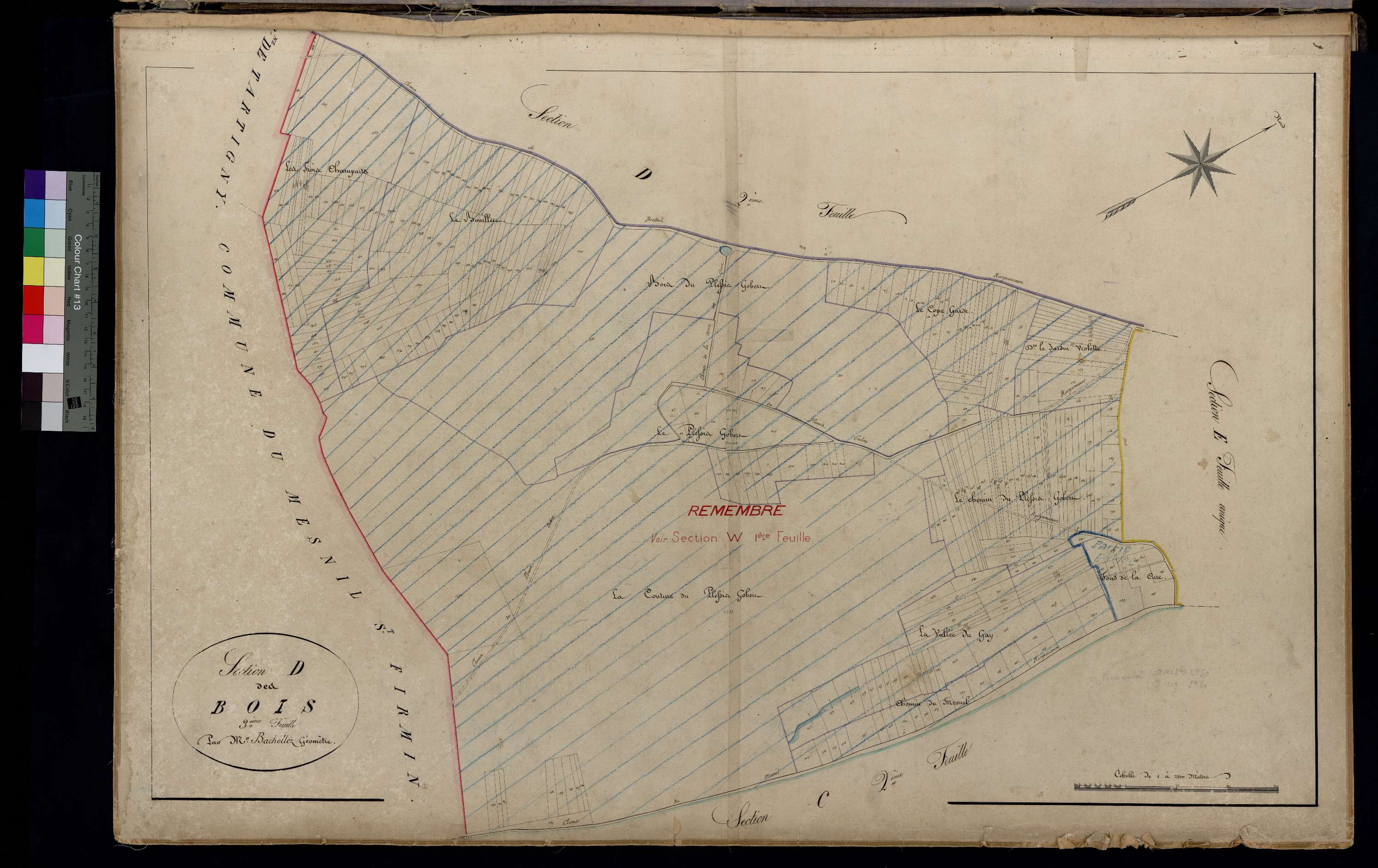 Rocquencourt - Cadastre napoléonien, section D3