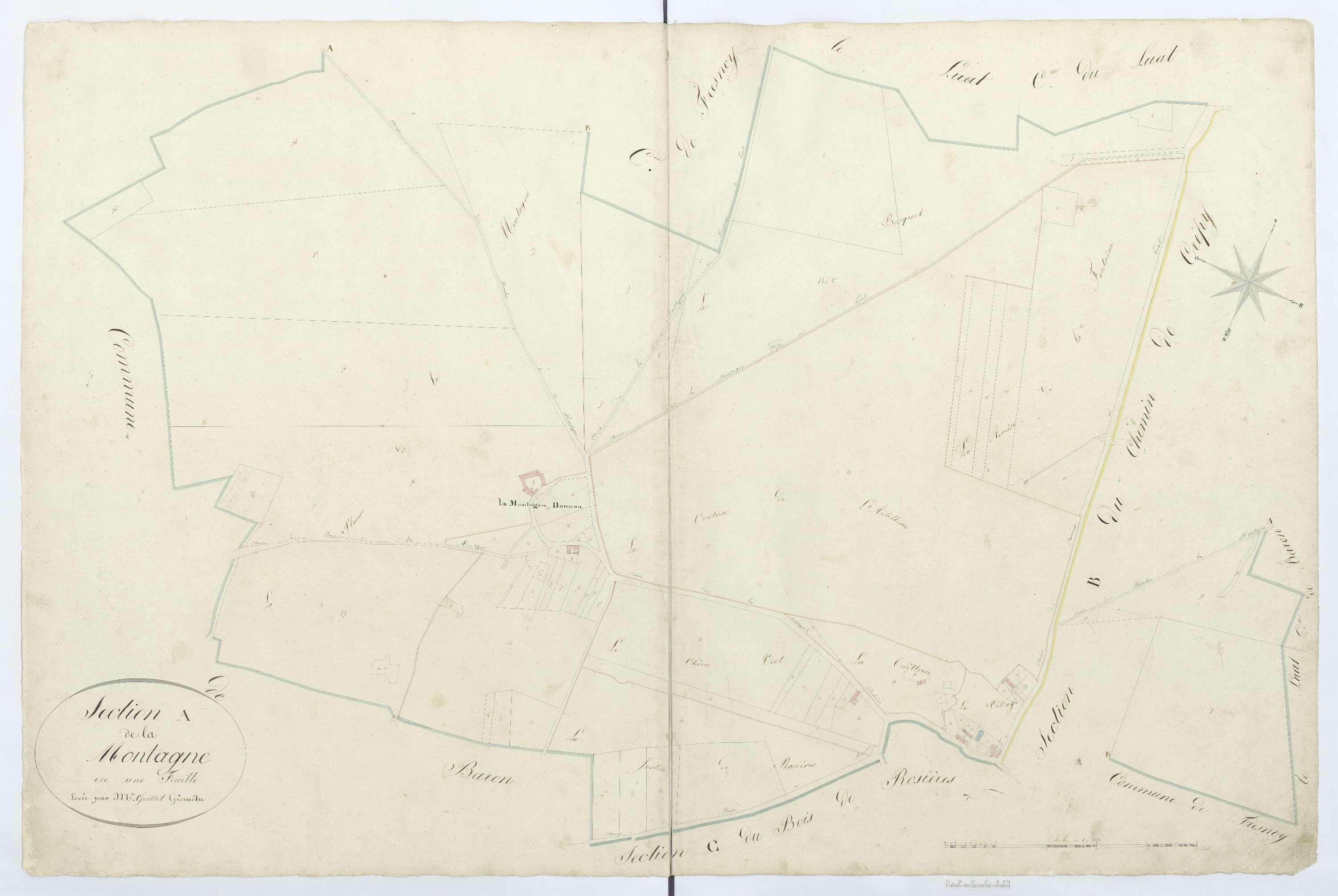Rosières - Cadastre napoléonien, section A