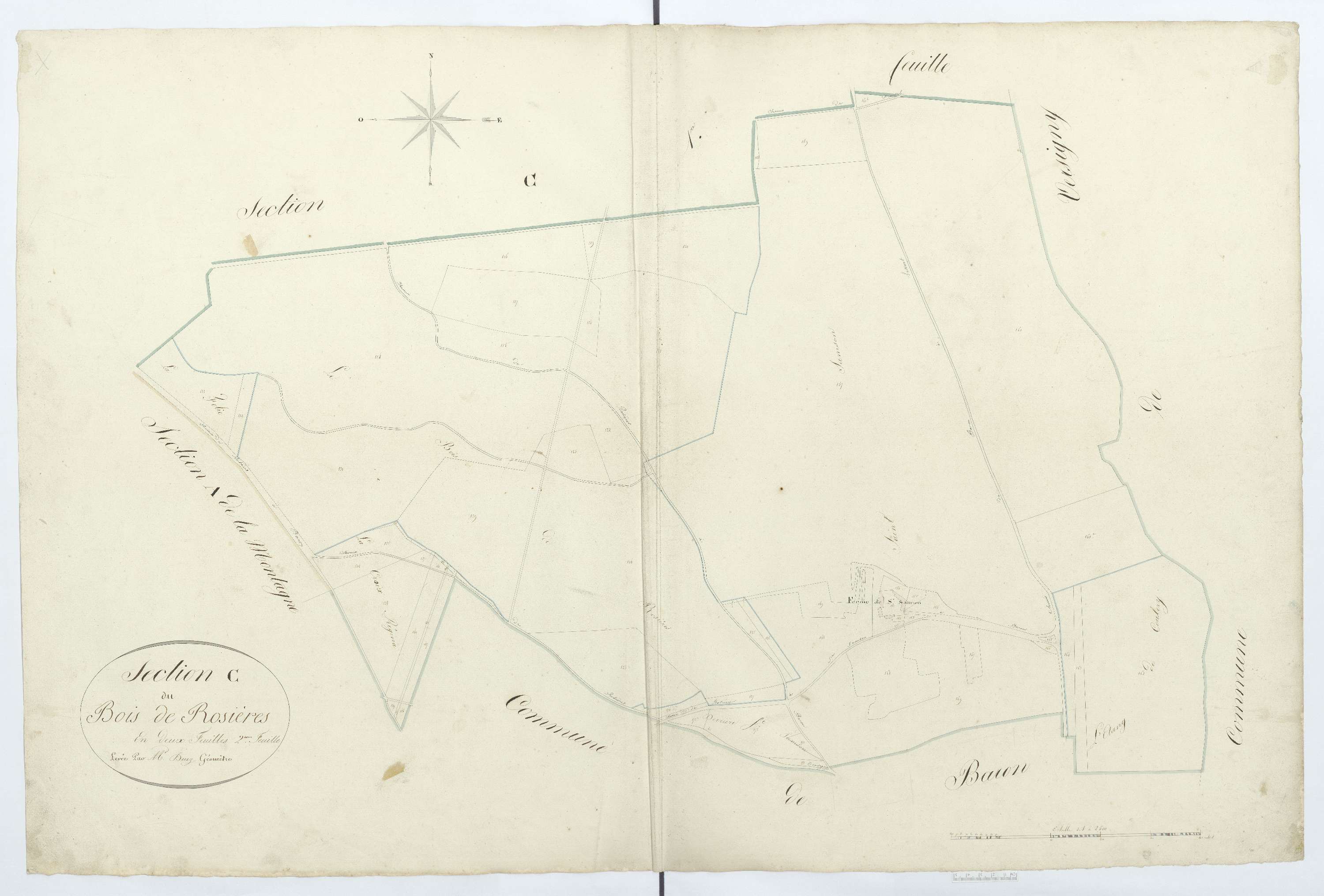 Rosières - Cadastre napoléonien, section C2