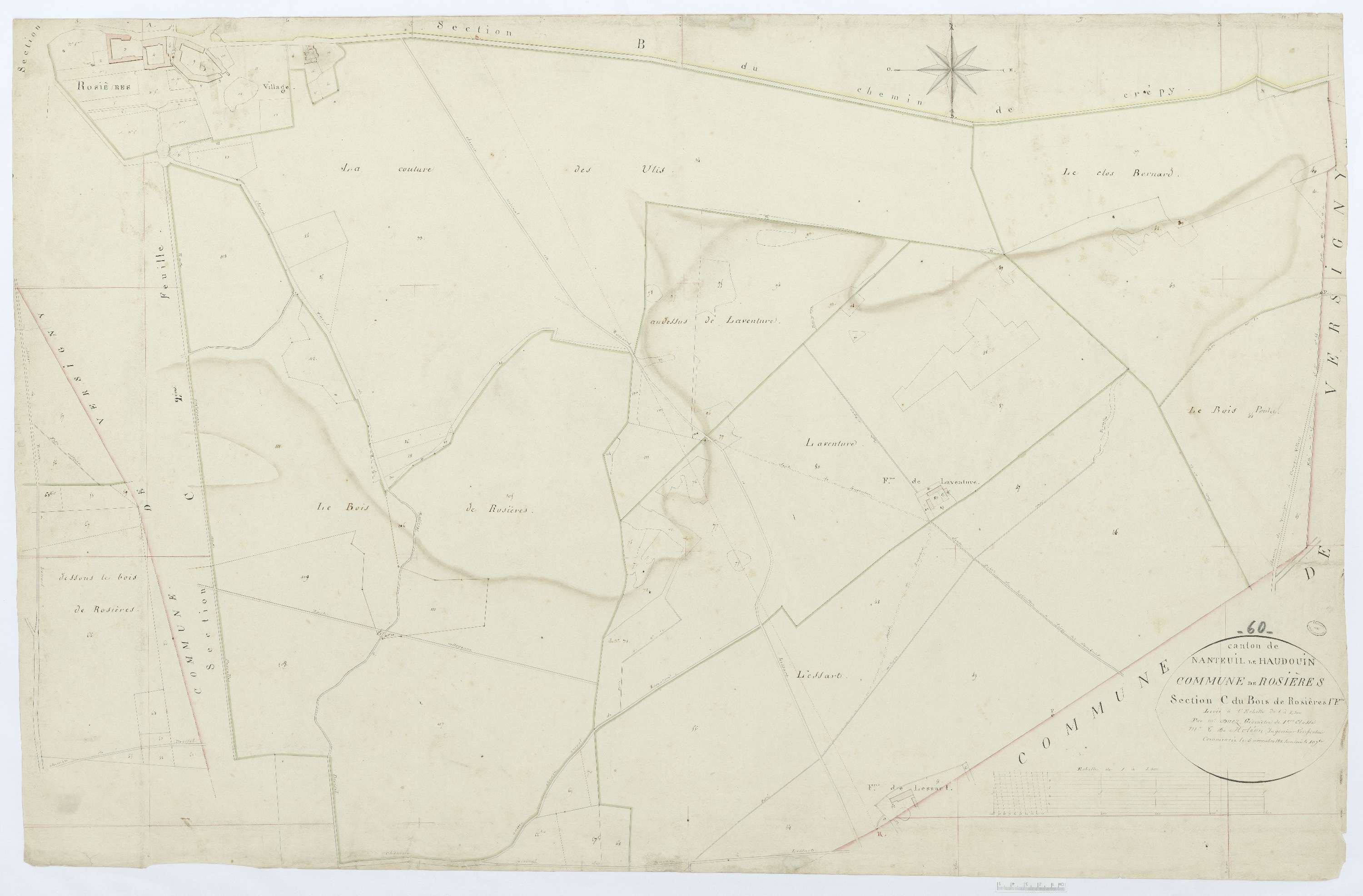 Rosières - Cadastre napoléonien, section C1