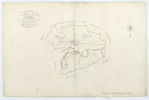 Rosières - Cadastre napoléonien, tableau d'assemblage