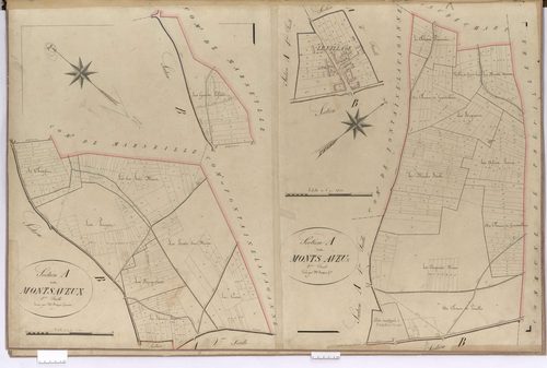 Rothois - Cadastre napoléonien, sections A1 et A2