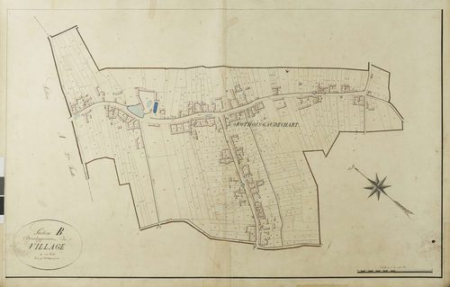 Rothois - Cadastre napoléonien, section B, développement du village