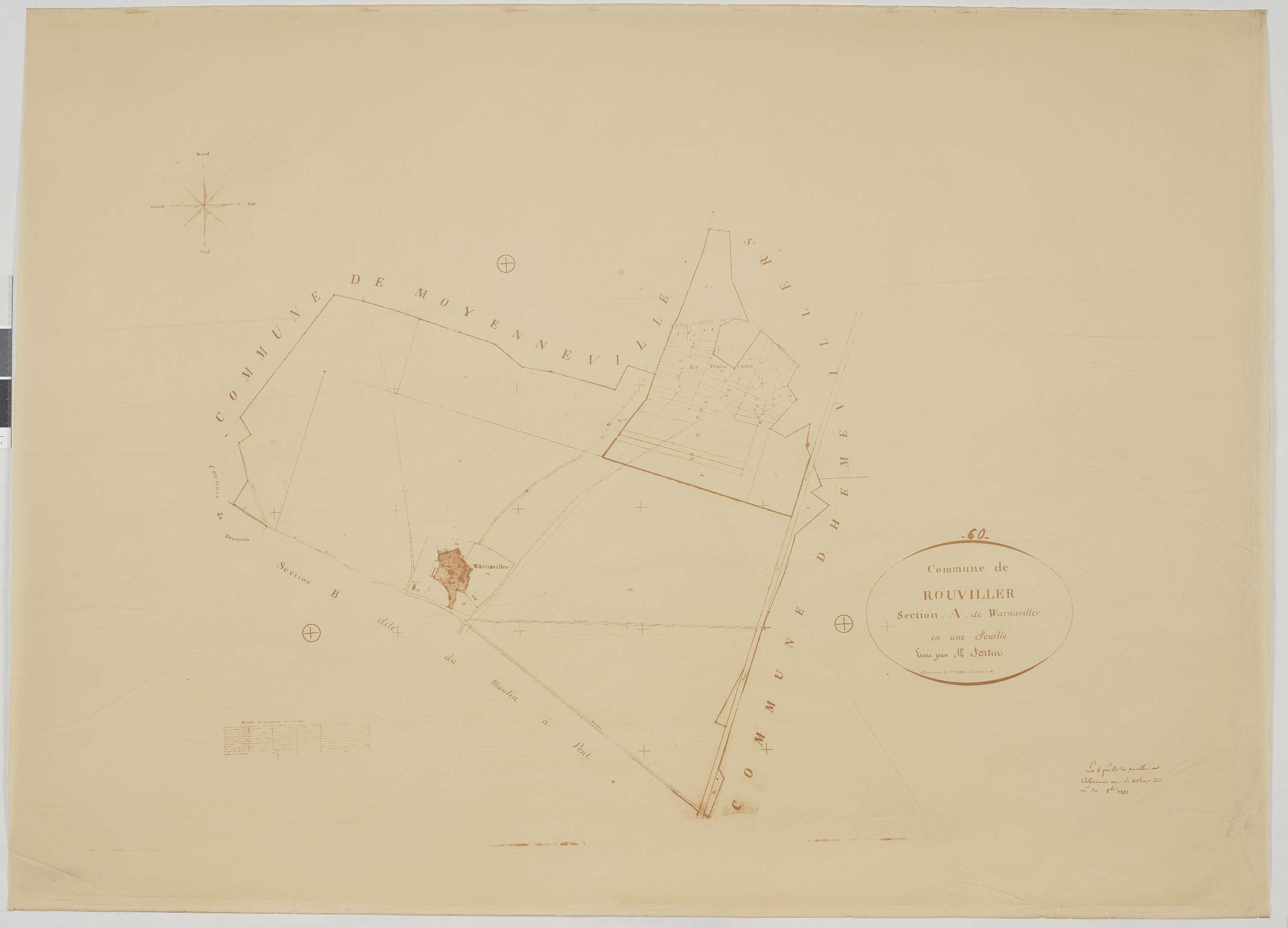 Rouvillers - Cadastre napoléonien (copie), section A