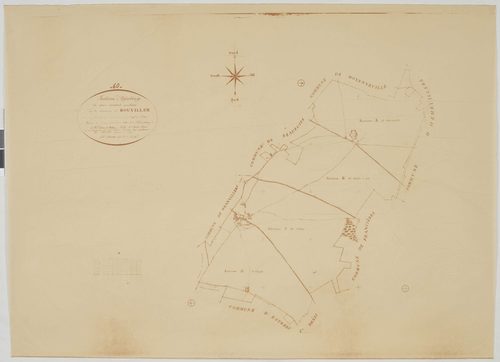 Rouvillers - Cadastre napoléonien (copie), tableau d'assemblage