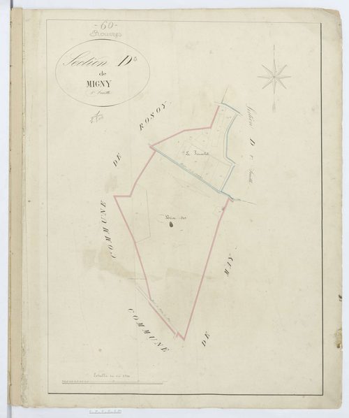 Rouvres-en-Multien - Cadastre napoléonien, section D3