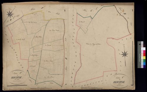 Roye-sur-Matz - Cadastre napoléonien, sections C1 et C2