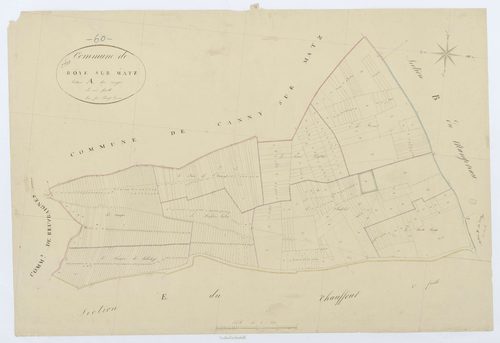 Roye-sur-Matz - Cadastre napoléonien, section A, feuille unique