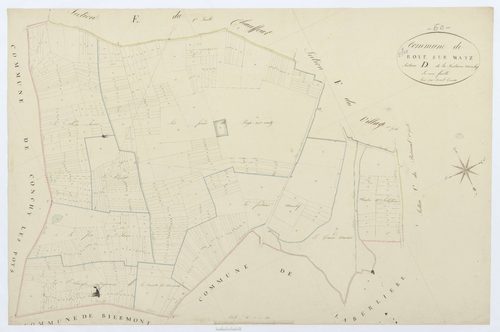 Roye-sur-Matz - Cadastre napoléonien, section D, feuille unique