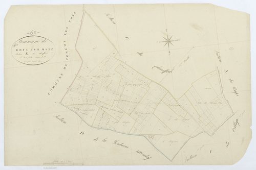 Roye-sur-Matz - Cadastre napoléonien, section E2