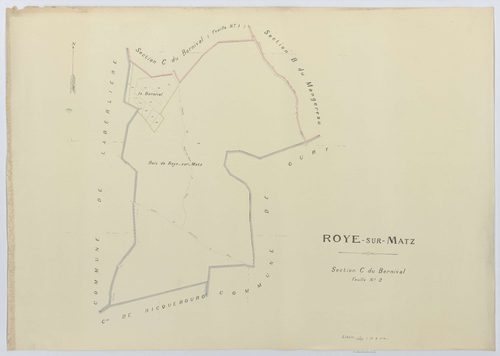 Roye-sur-Matz - Cadastre napoléonien (copie), section C2