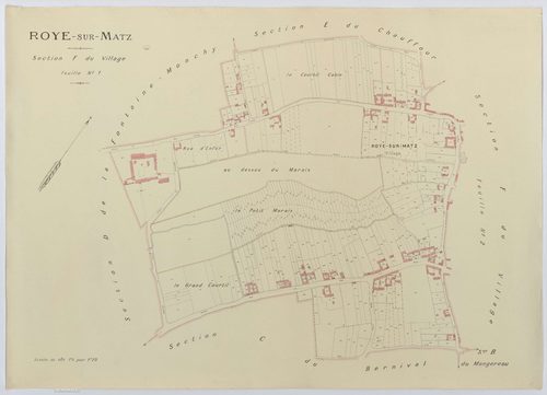 Roye-sur-Matz - Cadastre napoléonien (copie), section F1