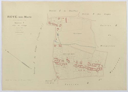 Roye-sur-Matz - Cadastre napoléonien (copie), section F2