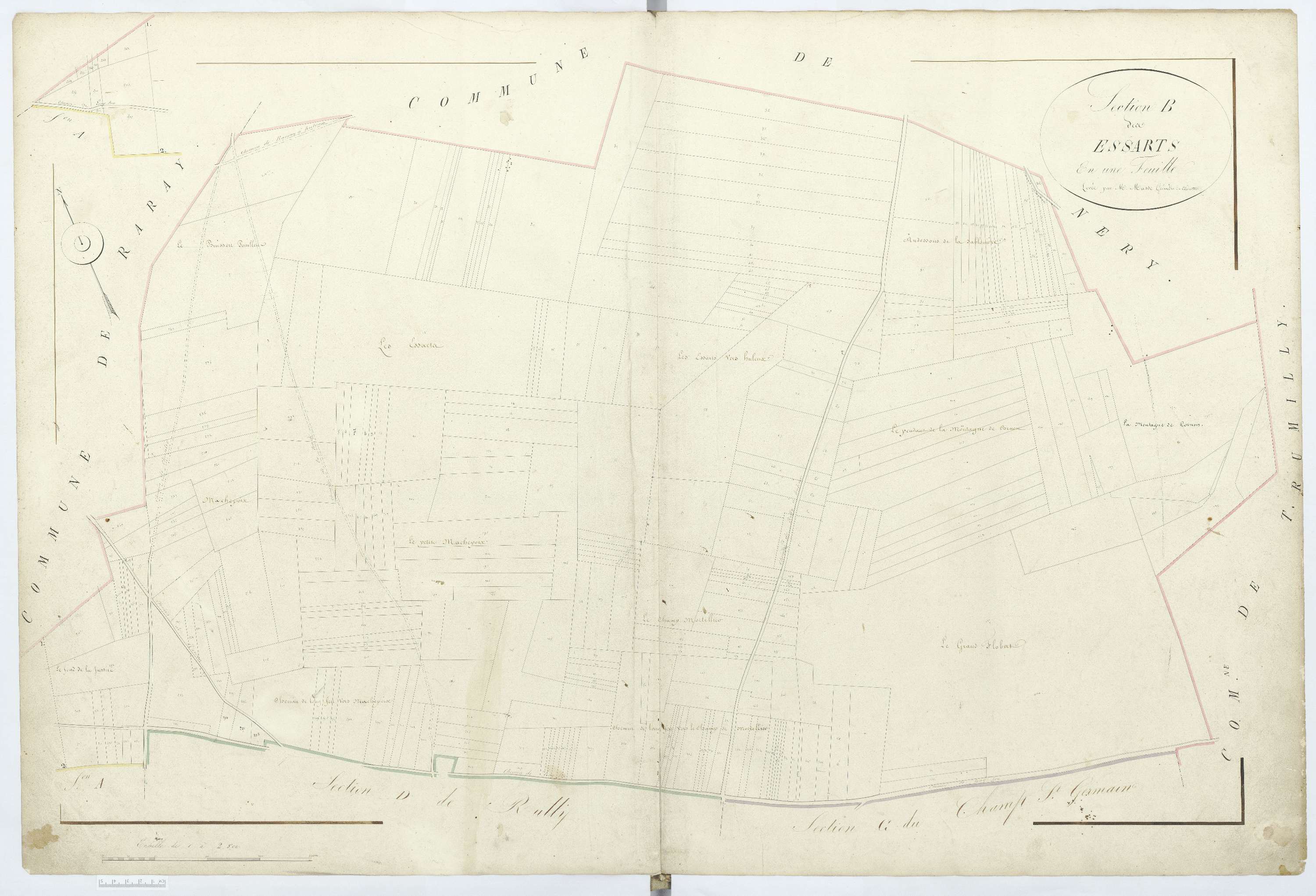 Rully - Cadastre napoléonien, section B