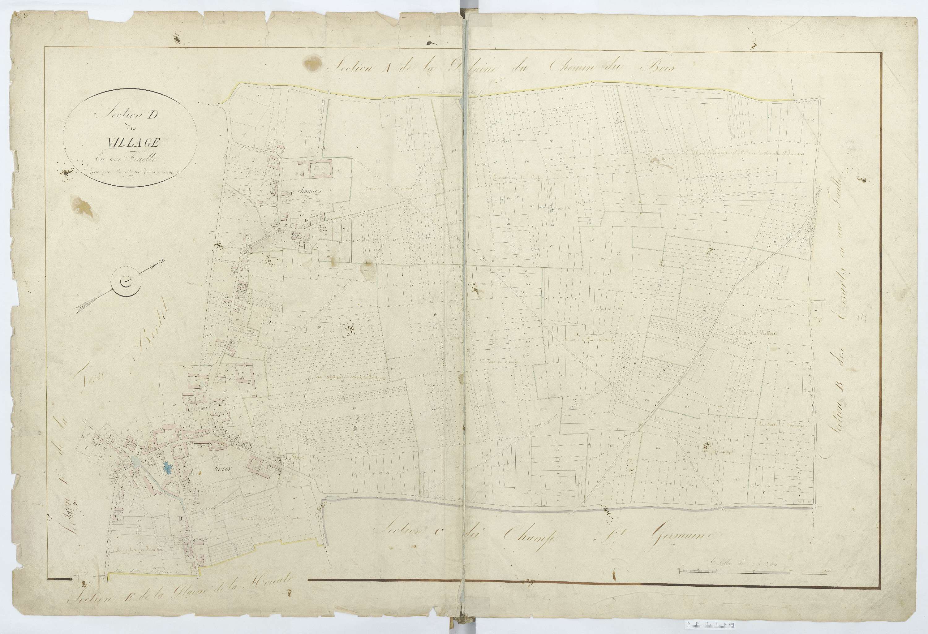 Rully - Cadastre napoléonien, section D