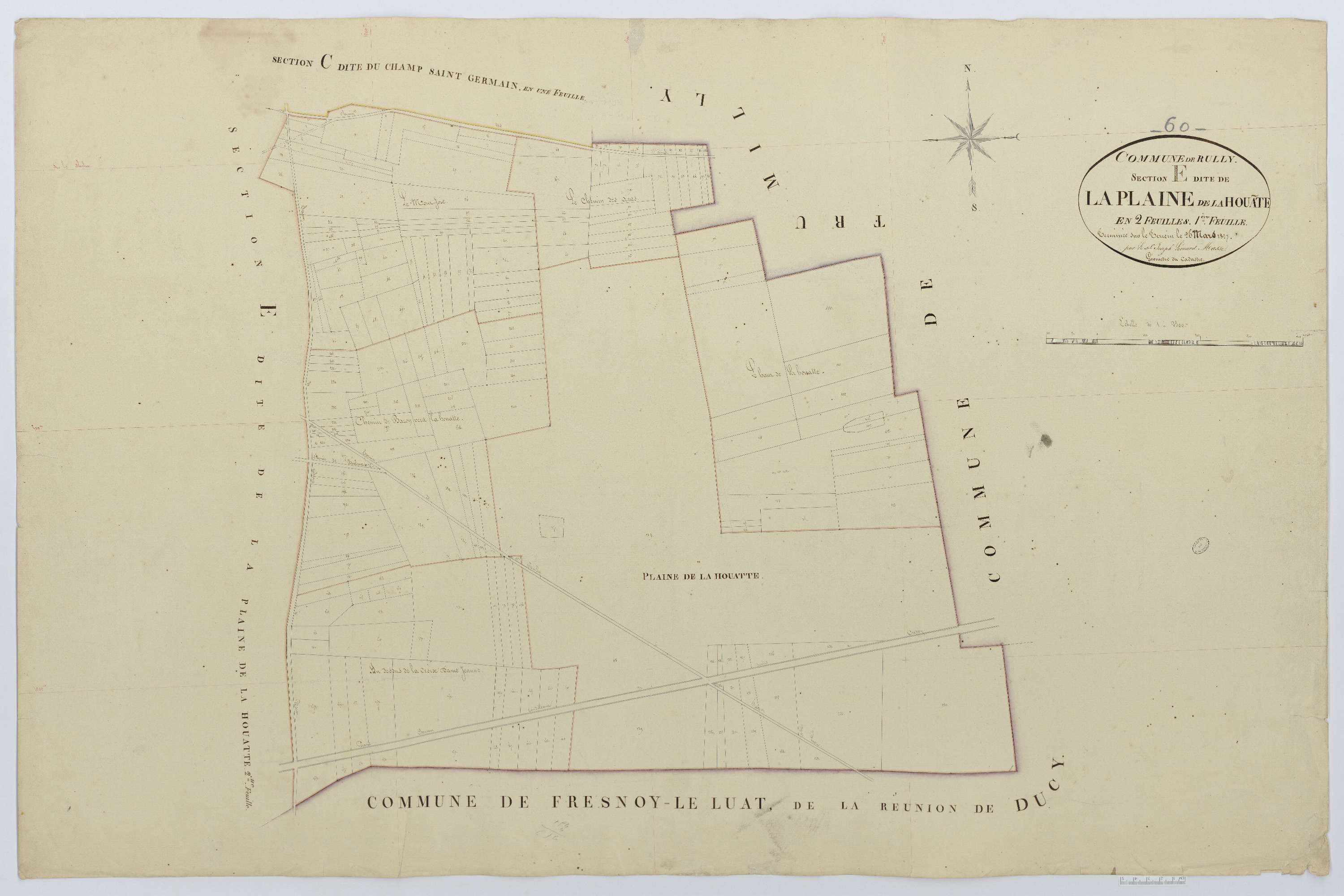 Rully - Cadastre napoléonien, section E1