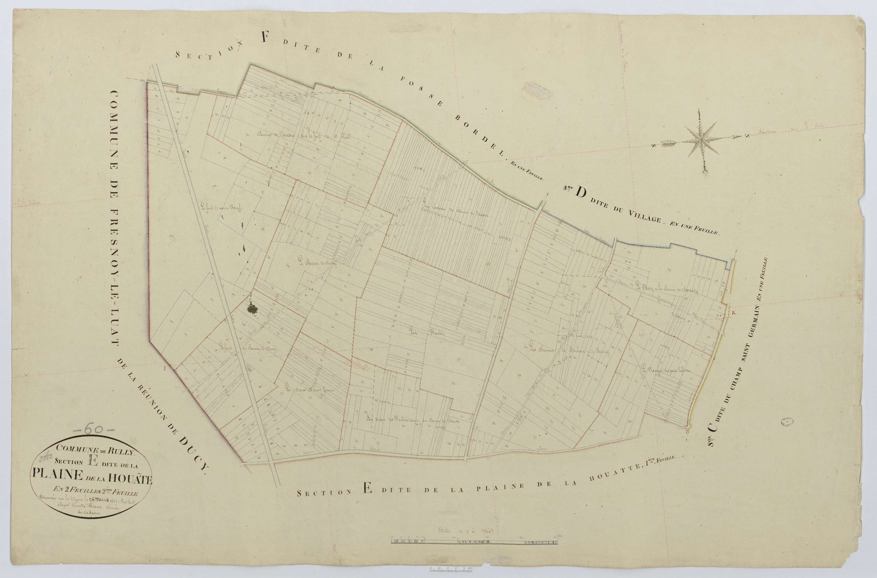 Rully - Cadastre napoléonien, section E2