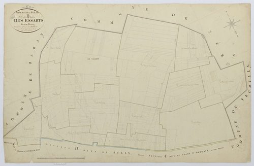 Rully - Cadastre napoléonien, section B, feuille unique