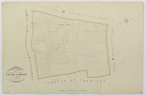 Rully - Cadastre napoléonien, section C, feuille unique